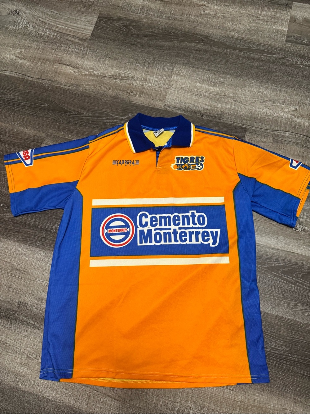 Tigres UANL Cemento Monterrey Soccer Jersey - Orange & Blue